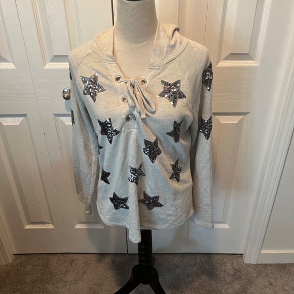 INC size S  sequins top - Picture 3 of 13